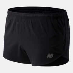 Black Impact Run 3 Inch Split Short / New Balance Men