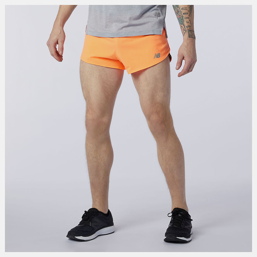 Citrus Punch Impact Run 3 Inch Split Short / New Balance Men