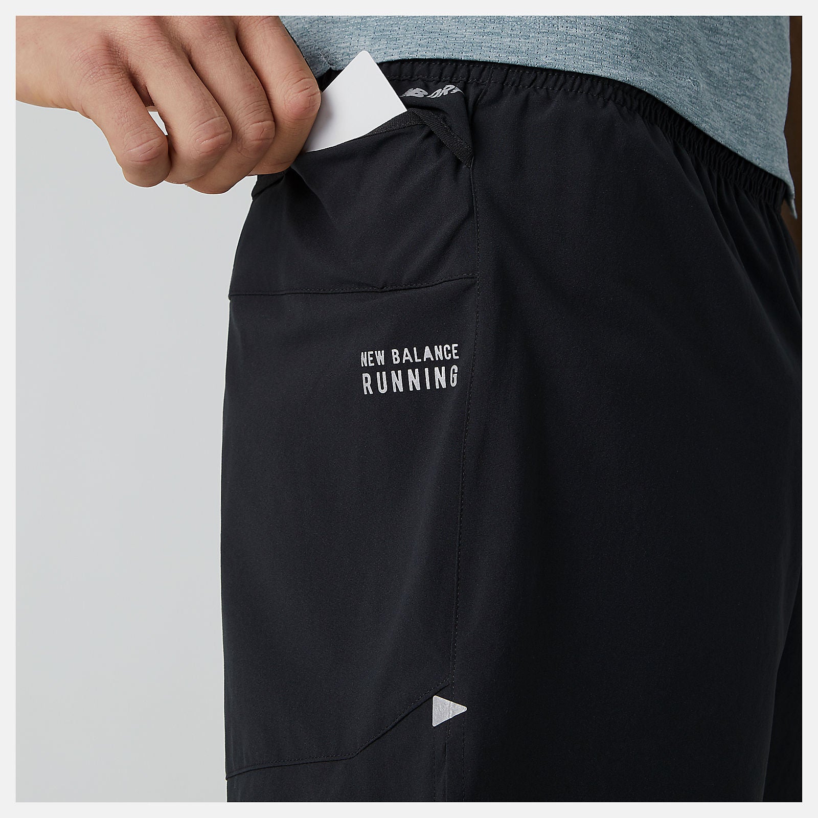 Black Impact Run 5 Inch Short / New Balance Men