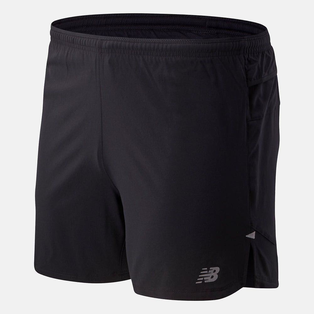 Black Impact Run 5 Inch Short / New Balance Men