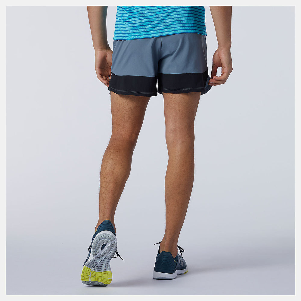 Ocean Grey Impact Run 5 Inch Short / New Balance Men