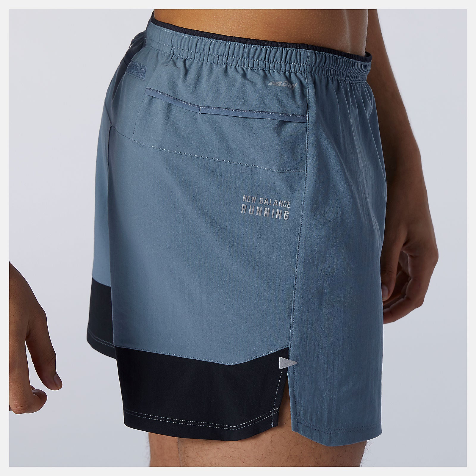 Ocean Grey Impact Run 5 Inch Short / New Balance Men