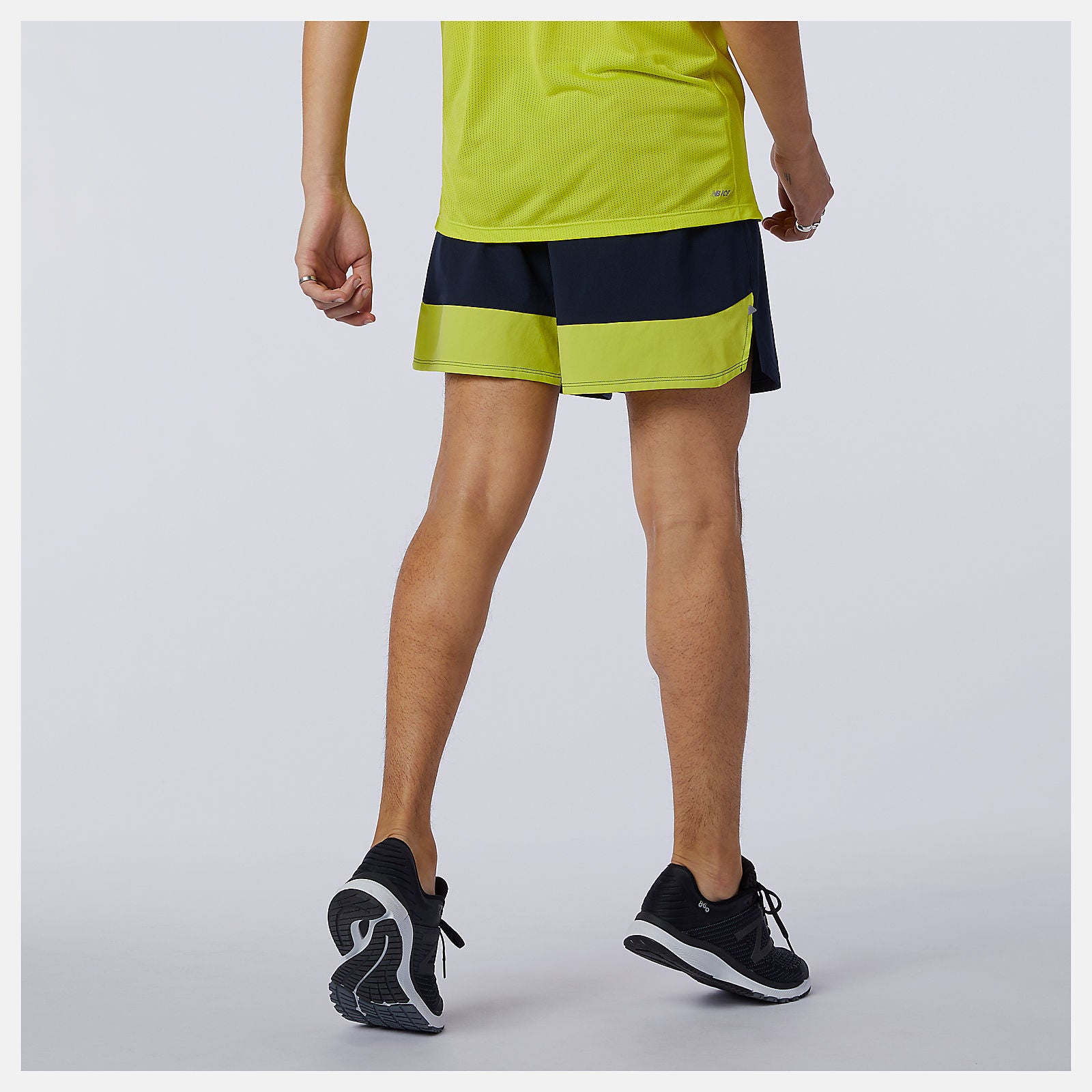 Sulpher Yellow Impact Run 5 Inch Short / New Balance Men