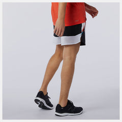 Wave Blue Printed Impact Run 5 Inch Short / New Balance Men