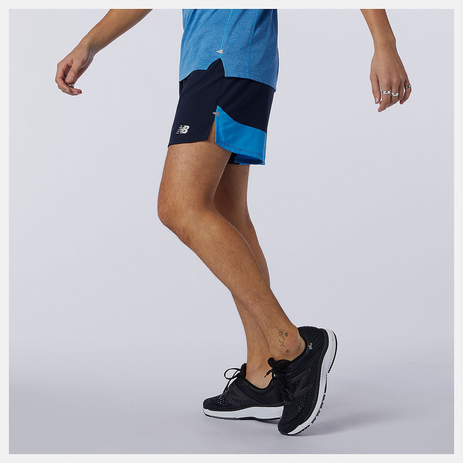 Helium Printed Impact Run 5 Inch Short / New Balance Men