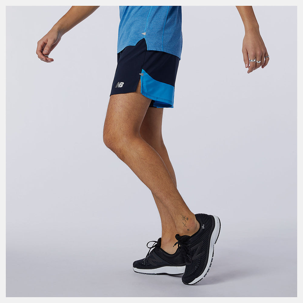 Helium Printed Impact Run 5 Inch Short / New Balance Men