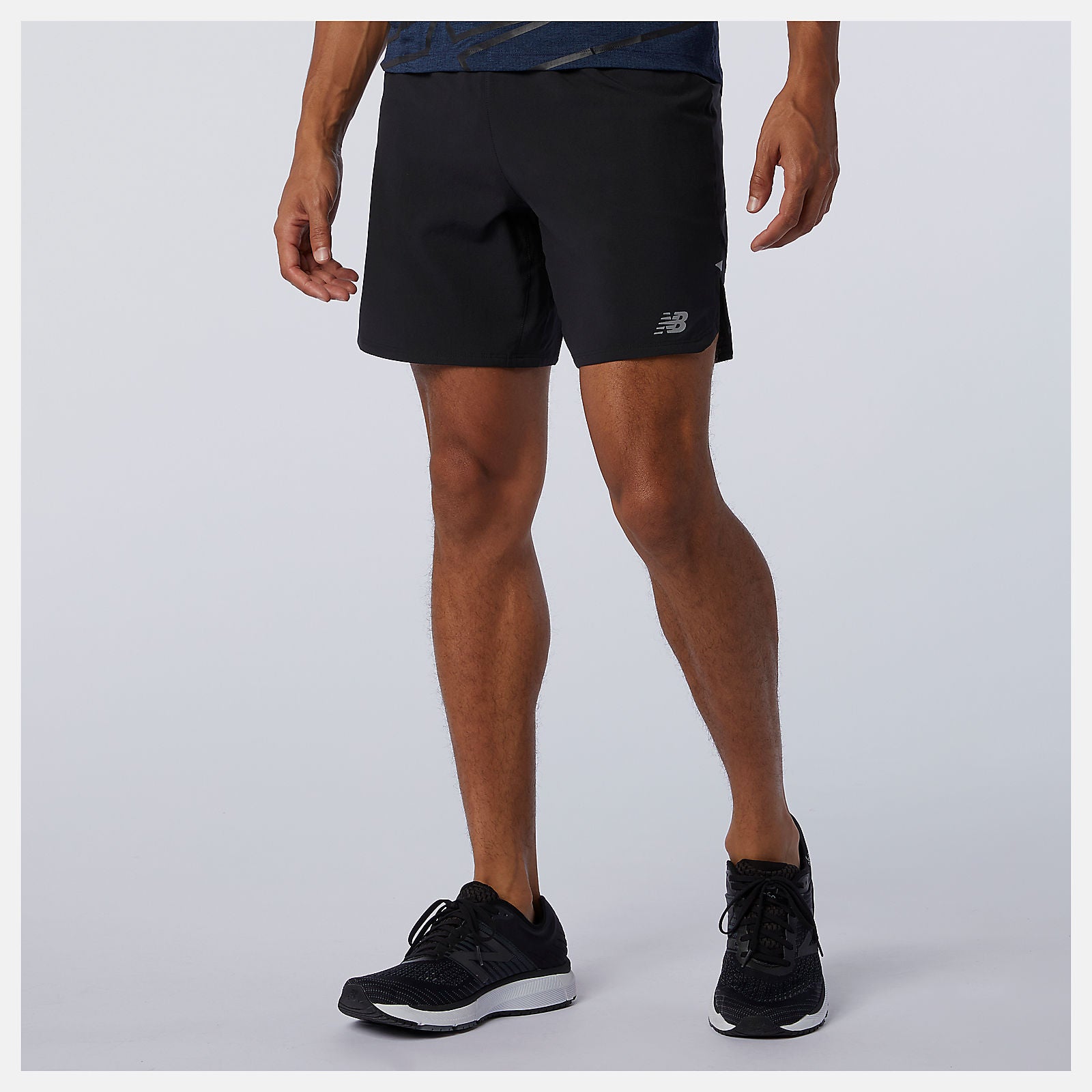 Black Impact Run 7 Inch Short / New Balance Men