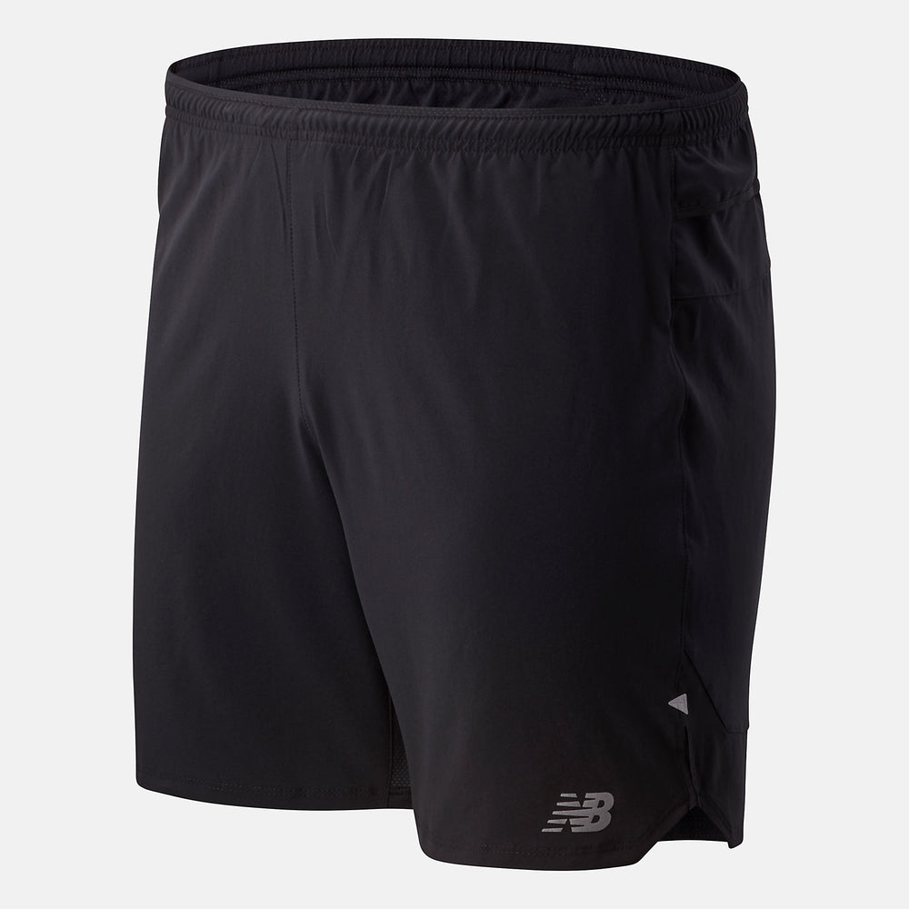 Black Impact Run 7 Inch Short / New Balance Men