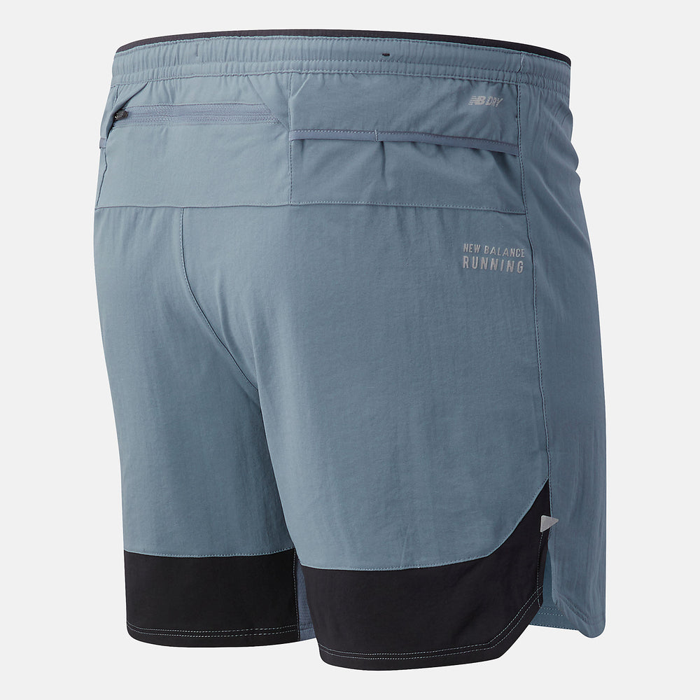 Ocean Grey Impact Run 7 Inch Short / New Balance Men