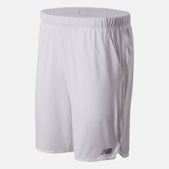 White 9 Inch Rally Short / New Balance Men