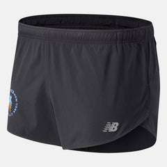Black NYC Marathon Impact Run 3 inch Split Short / New Balance Men