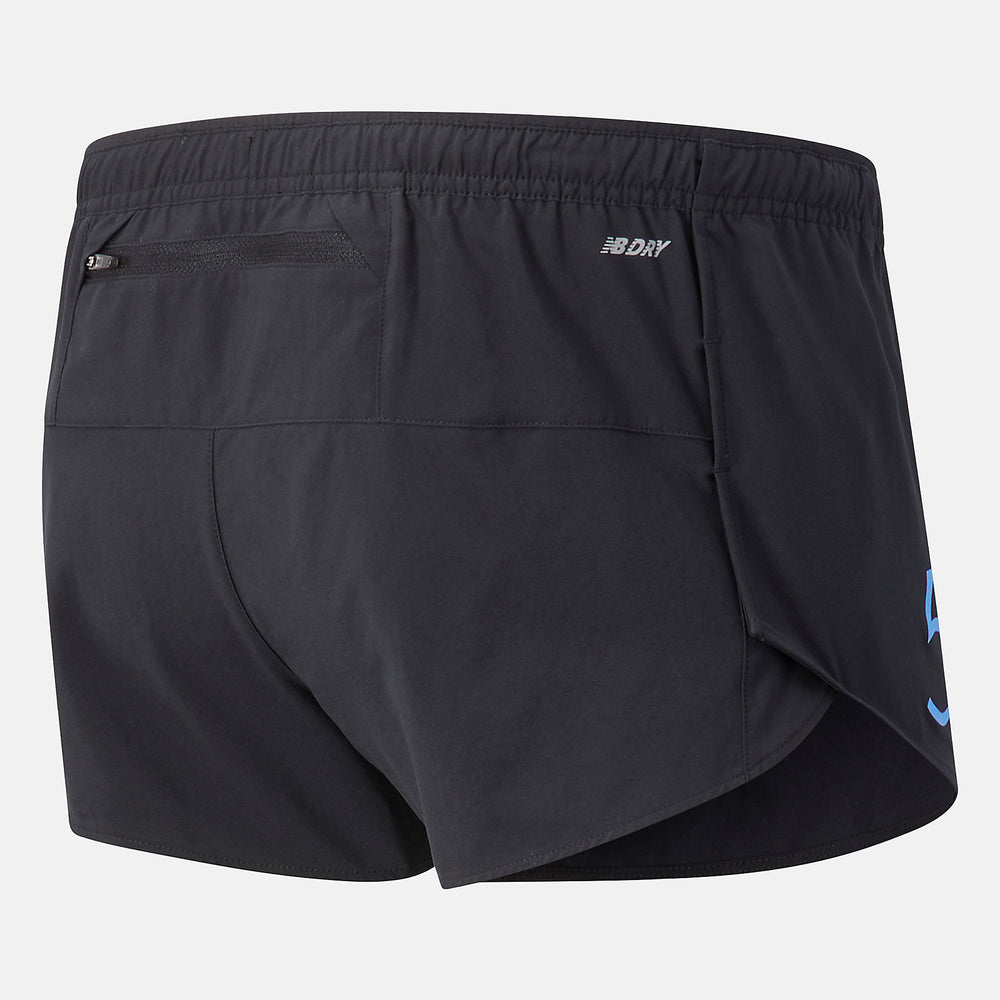 Black NYC Marathon Impact Run 3 inch Split Short / New Balance Men
