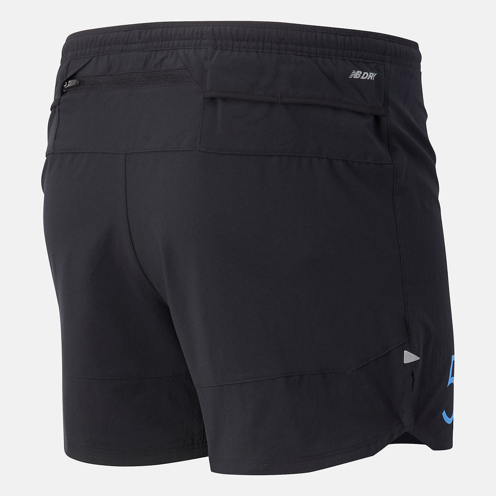 Black NYC Marathon Impact Run 5 inch Short / New Balance Men