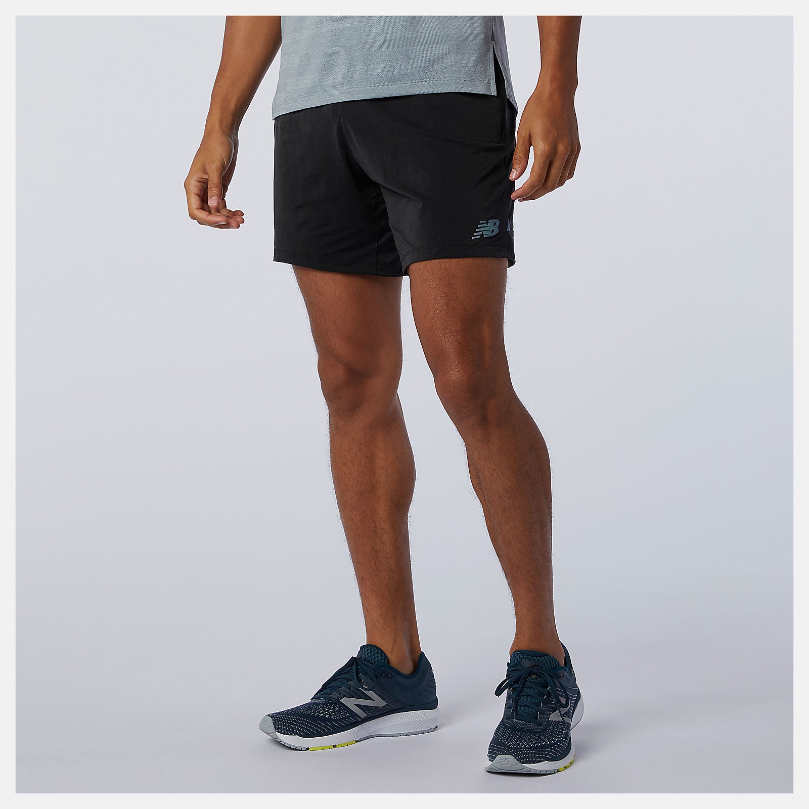 Black Q Speed Fuel 7 Inch Short / New Balance Men