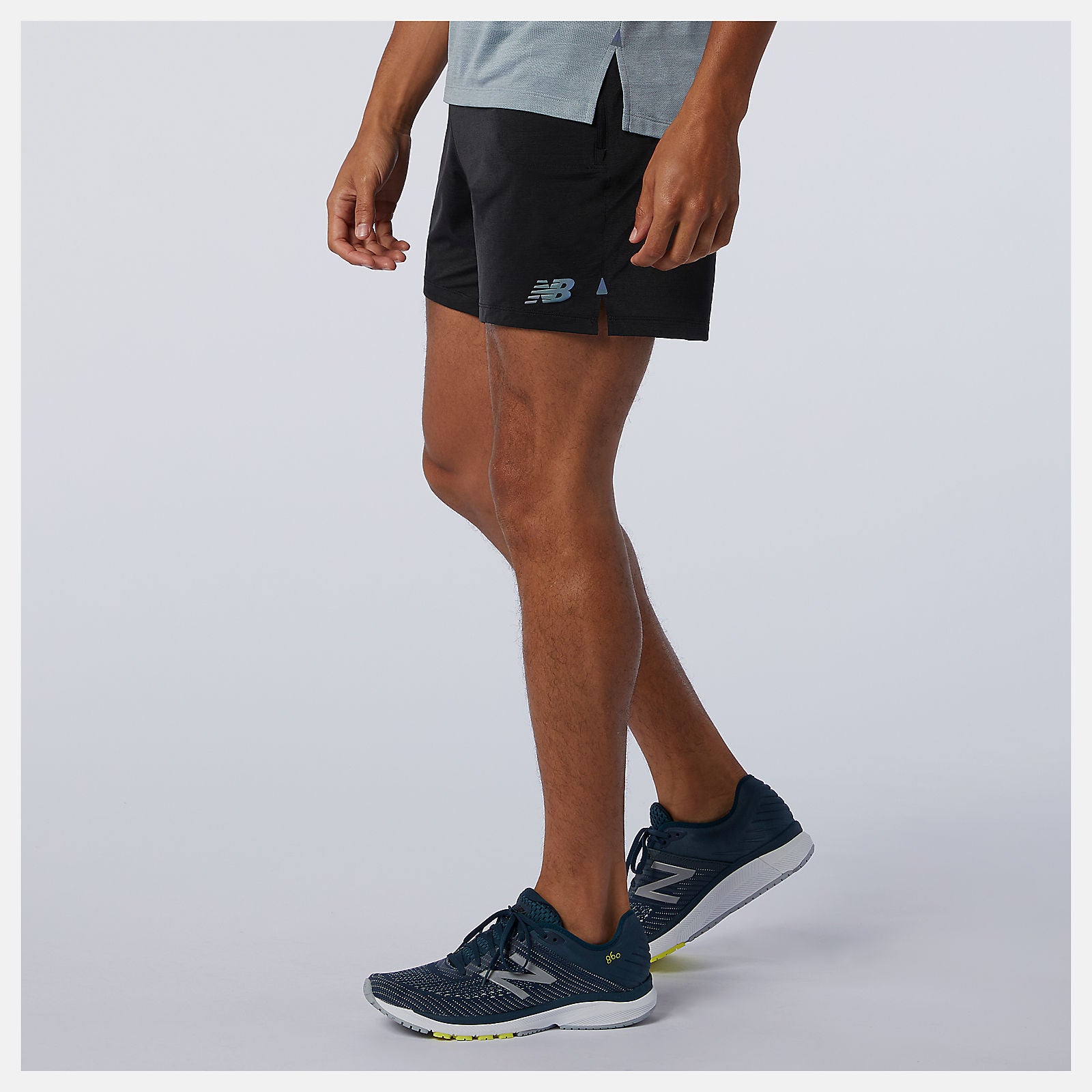 Black Q Speed Fuel 7 Inch Short / New Balance Men