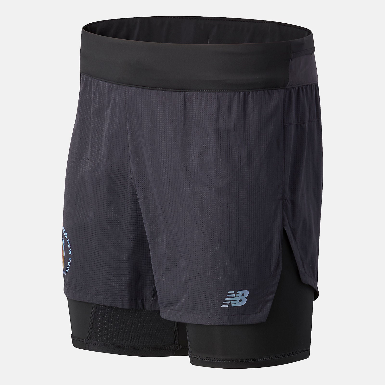 Black NYC Marathon Q Speed 5 inch 2 In 1 Short / New Balance Men