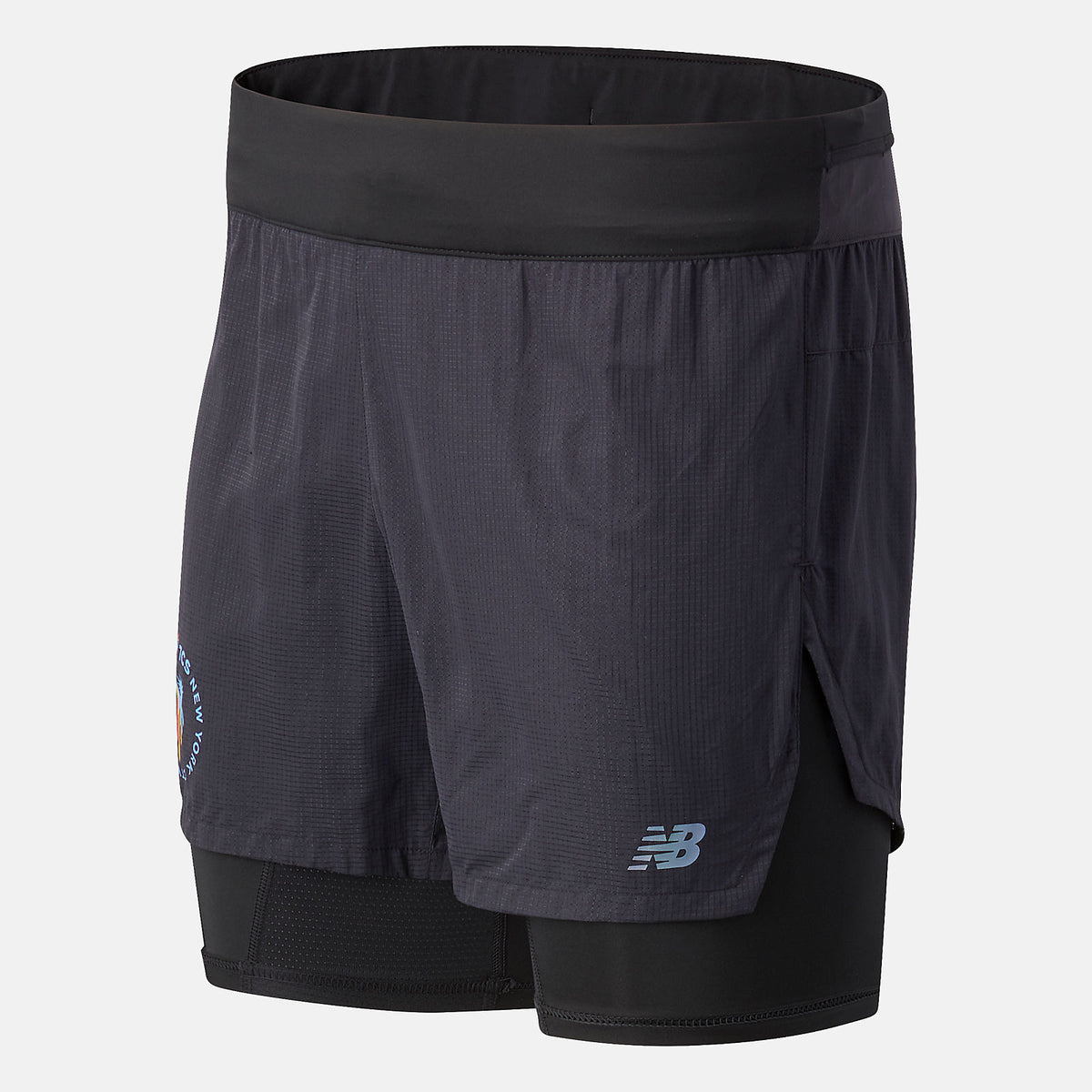 Black NYC Marathon Q Speed 5 inch 2 In 1 Short / New Balance Men