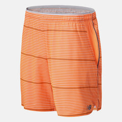 Orange Printed Tournament Short / New Balance Men