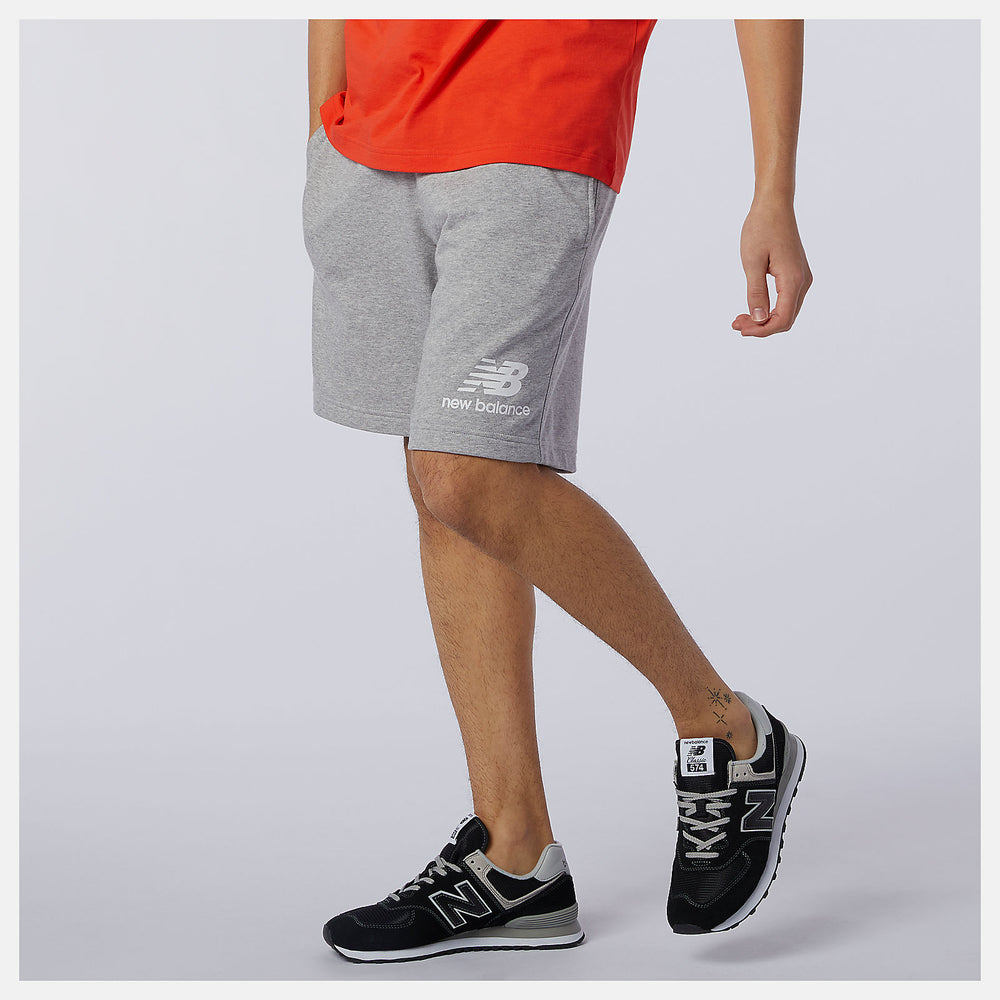 Athletic Grey NB Essentials Stacked Logo Short / New Balance Women|Men
