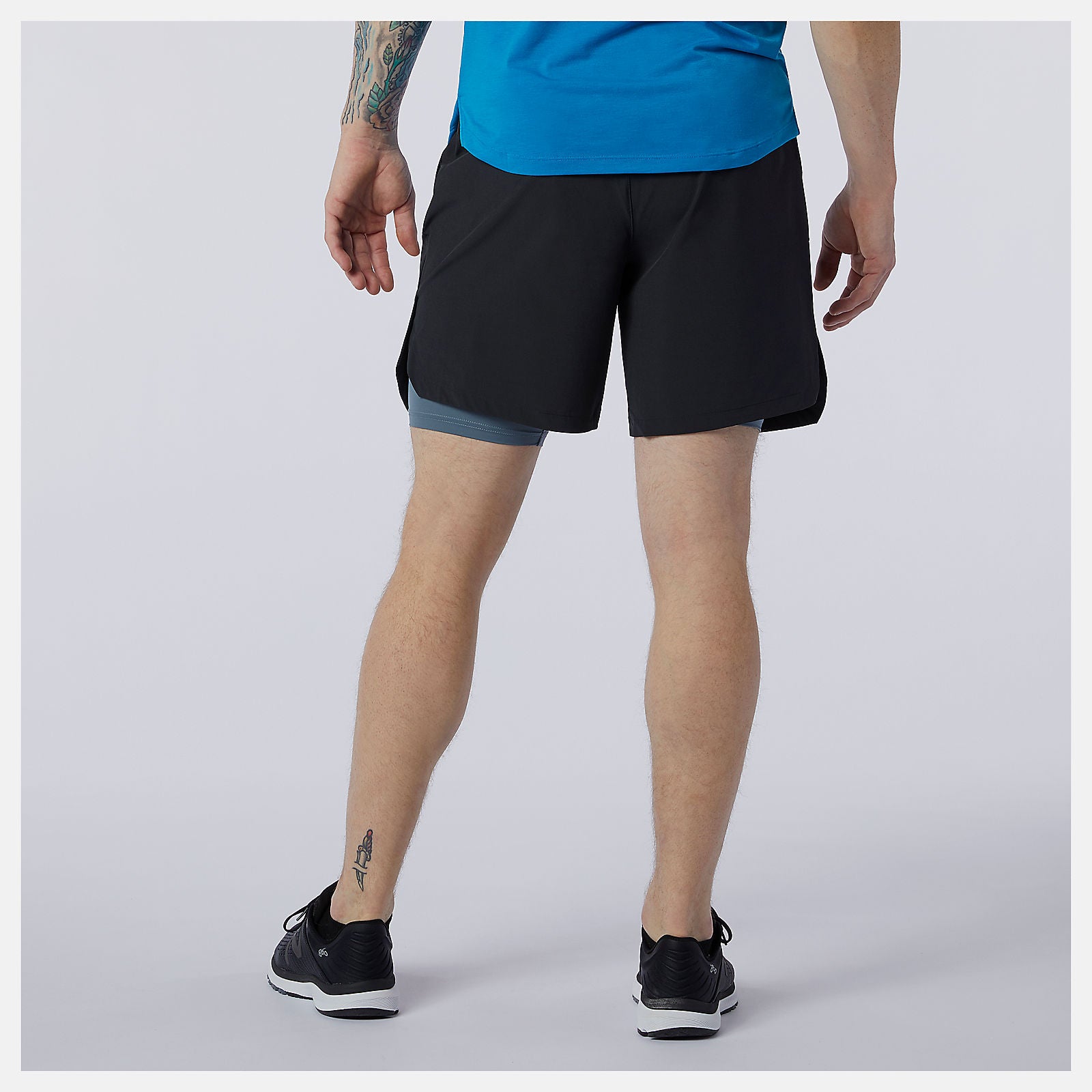 Black/Grey Fortitech 7 inch 2 In 1 Short / New Balance Men