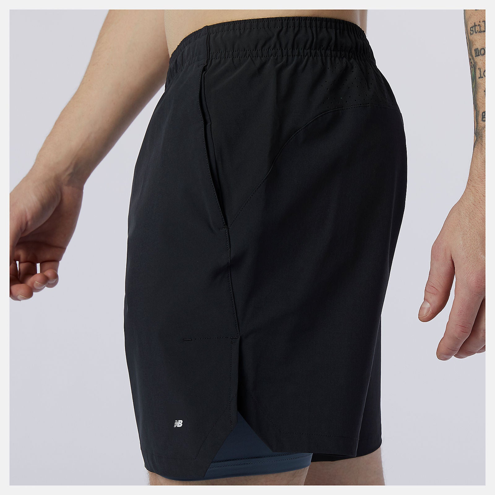 Black/Grey Fortitech 7 inch 2 In 1 Short / New Balance Men