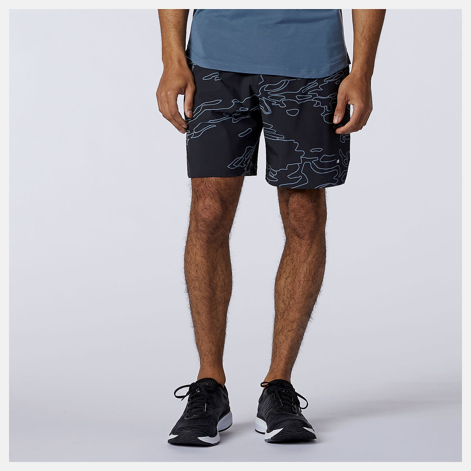 Black Fortitech Graphic 7 inch Woven Short / New Balance Men