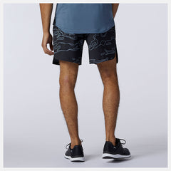 Black Fortitech Graphic 7 inch Woven Short / New Balance Men