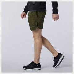 Oak Leaf Green Fortitech Graphic 7 inch Woven Short / New Balance Men