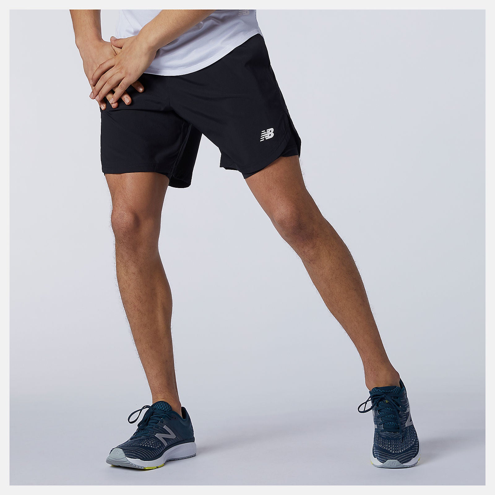 Black Fast Flight 2 in 1 7 Inch Short / New Balance Men