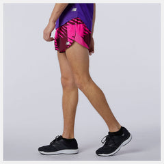 Garnet Printed Fast Flight 3 inch Split Short / New Balance Men