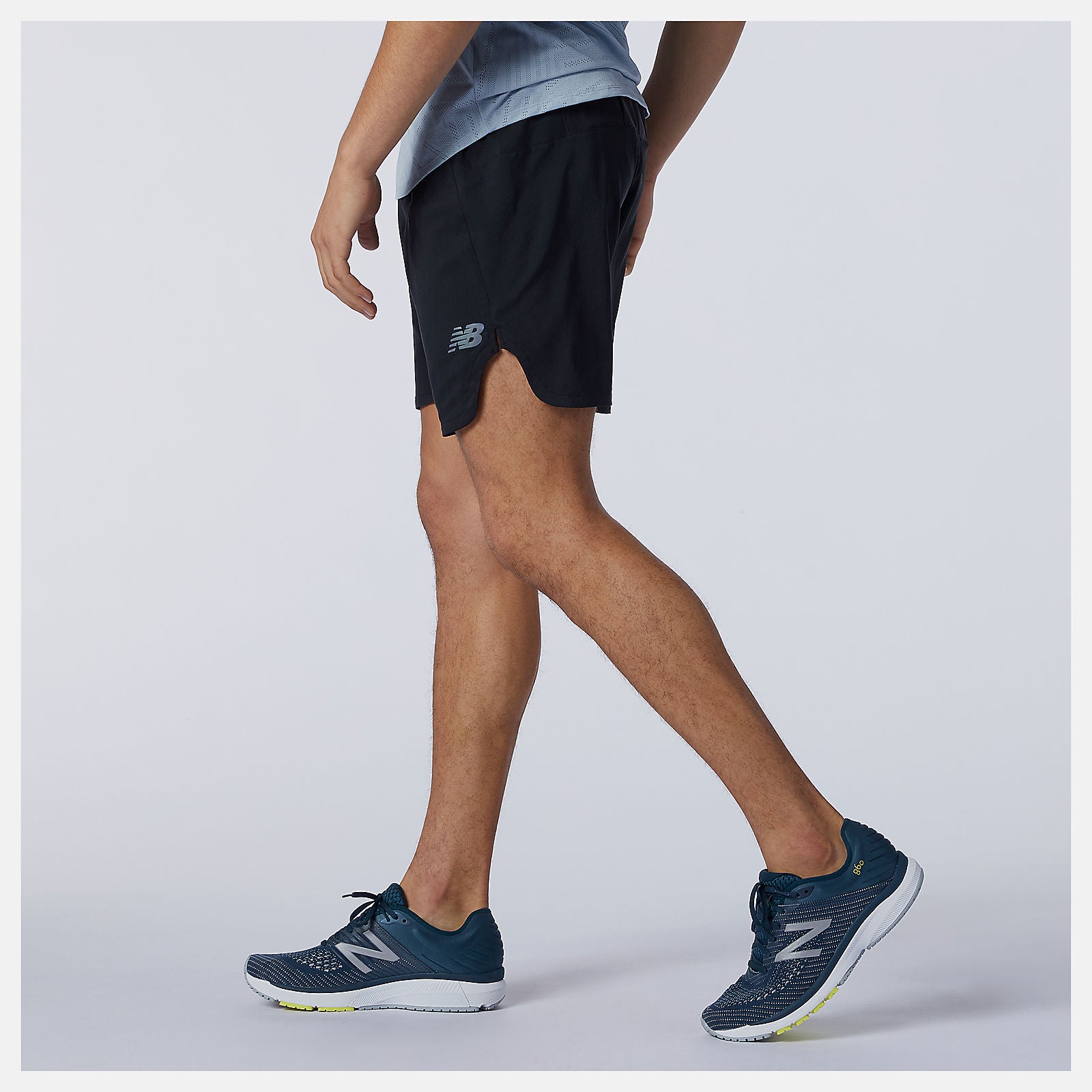 Black Q Speed Fuel 7 Inch Short / New Balance Men