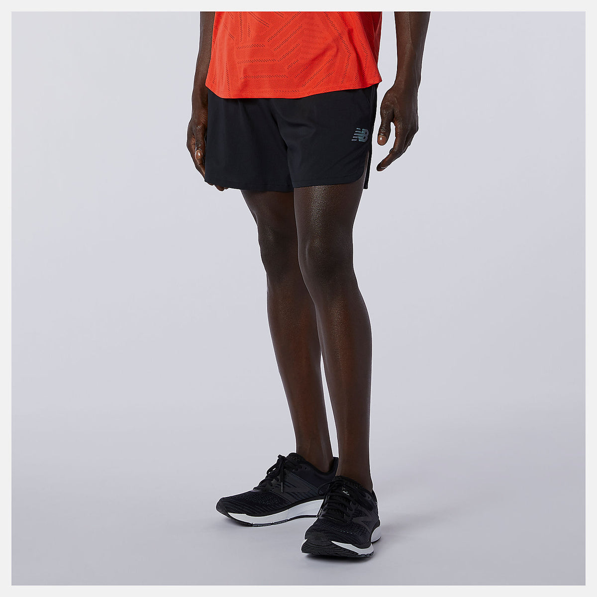 Black Q Speed Fuel 5 Inch Short / New Balance Men