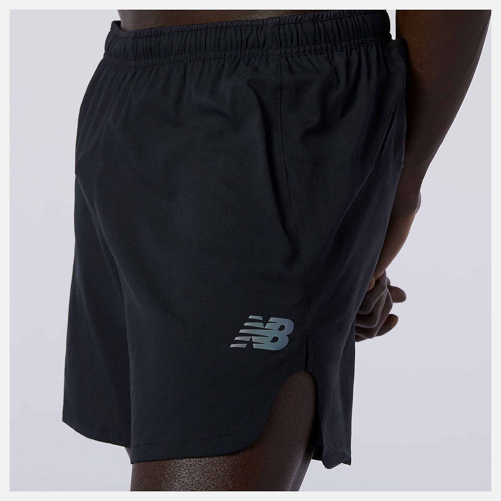 Black Q Speed Fuel 5 Inch Short / New Balance Men
