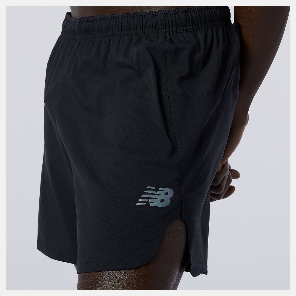 Black Q Speed Fuel 5 Inch Short / New Balance Men
