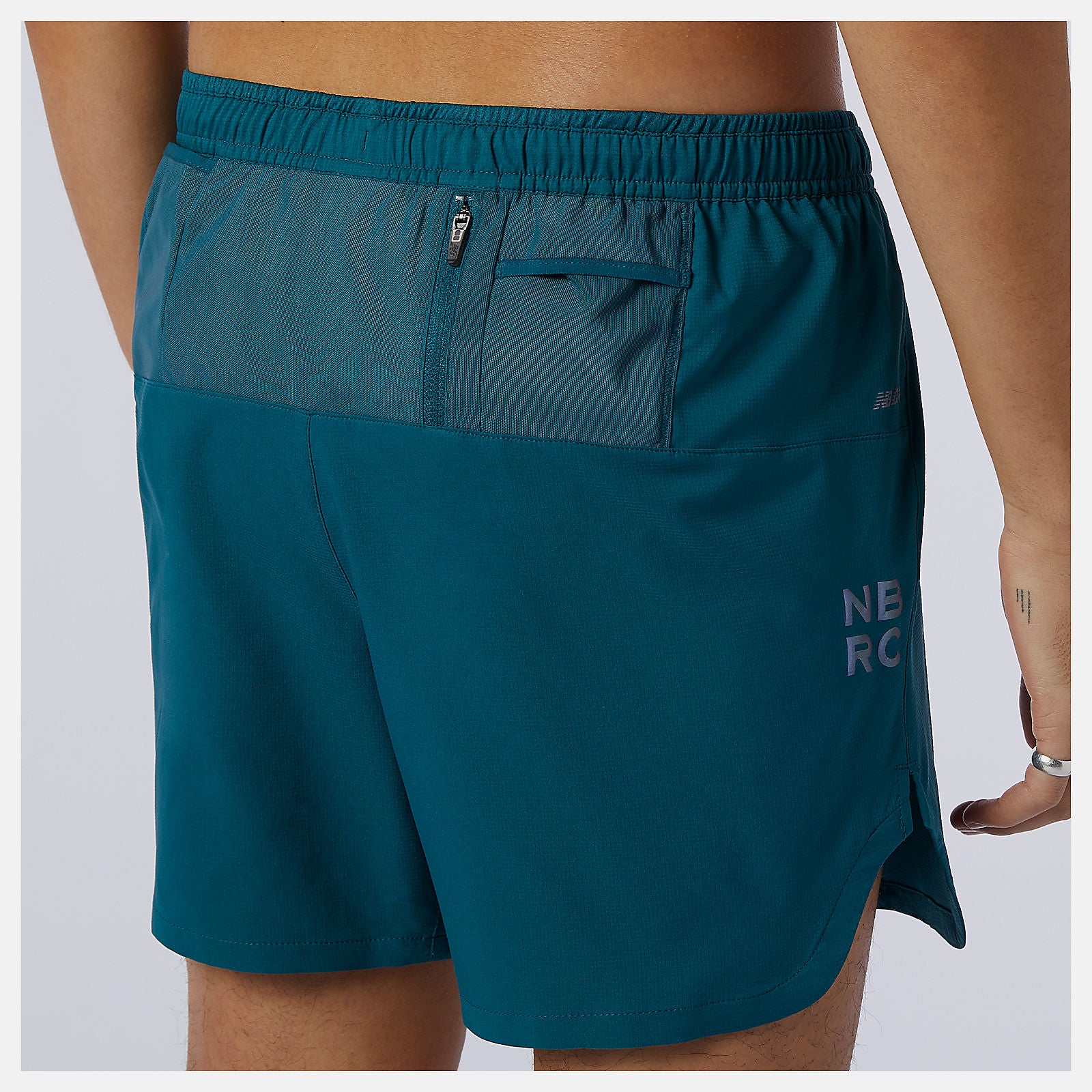Mountain Teal Q Speed Fuel 5 Inch Short / New Balance Men