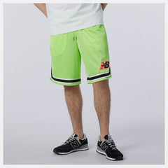 Bleached Lime Glo NB Athletics Psy Varsity Mesh Short / New Balance Men