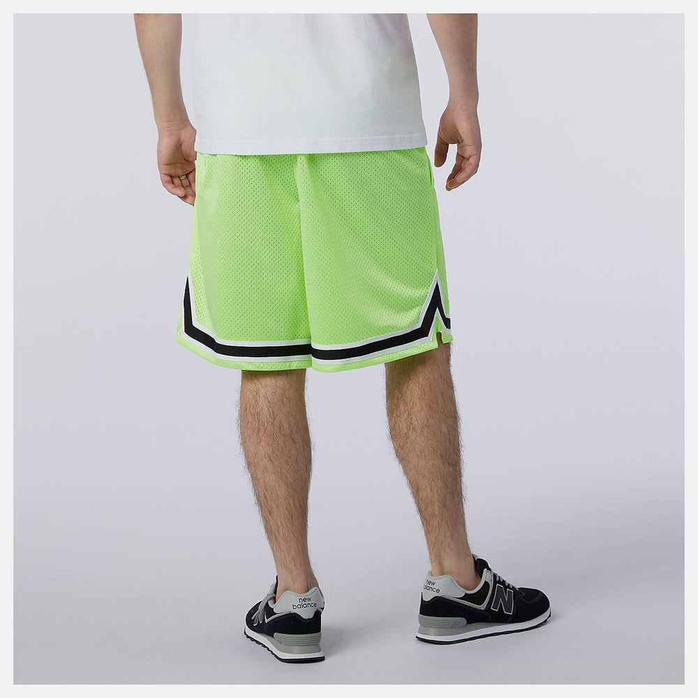 Bleached Lime Glo NB Athletics Psy Varsity Mesh Short / New Balance Men