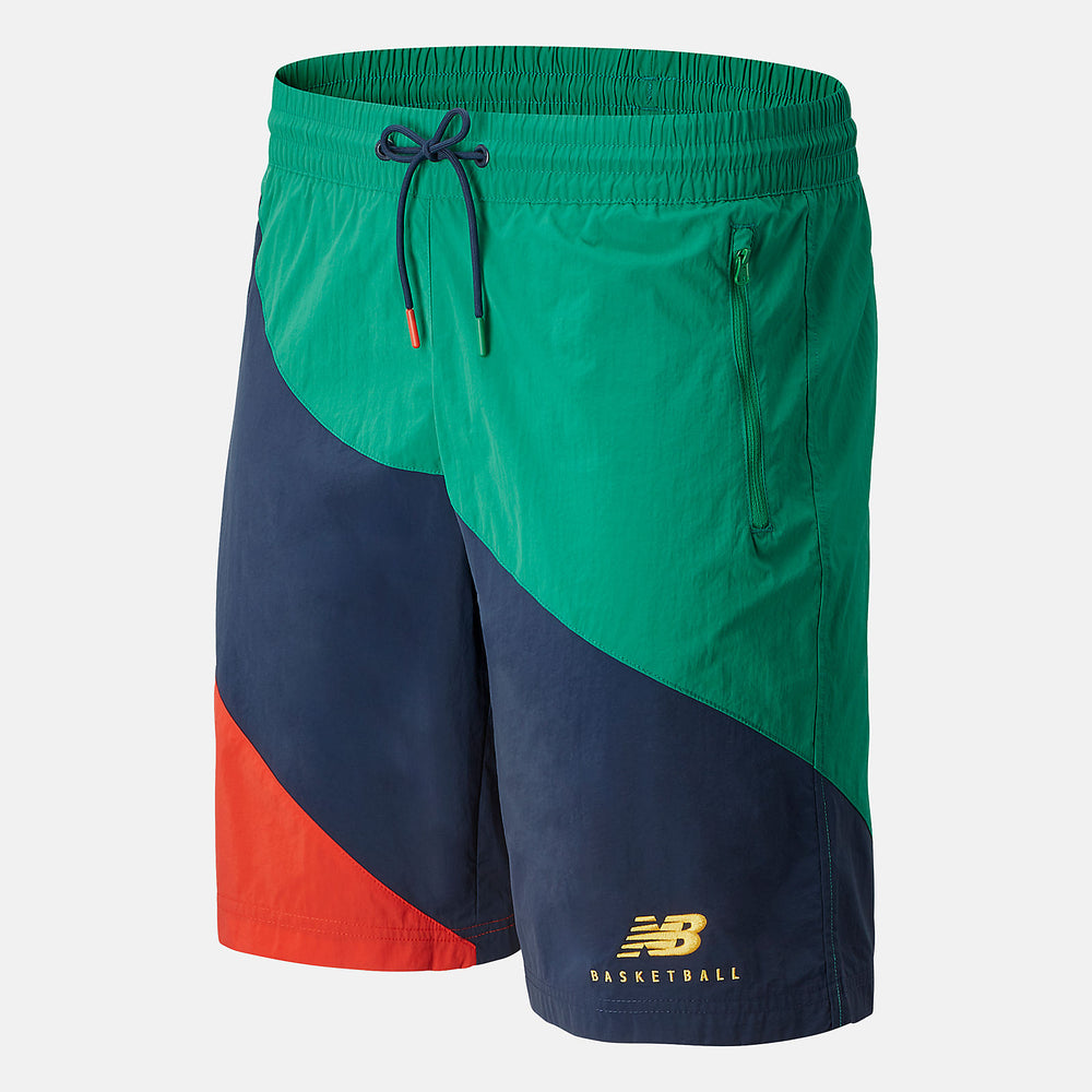 Natural Indigo NB Basketball Woven Court Short / New Balance Men