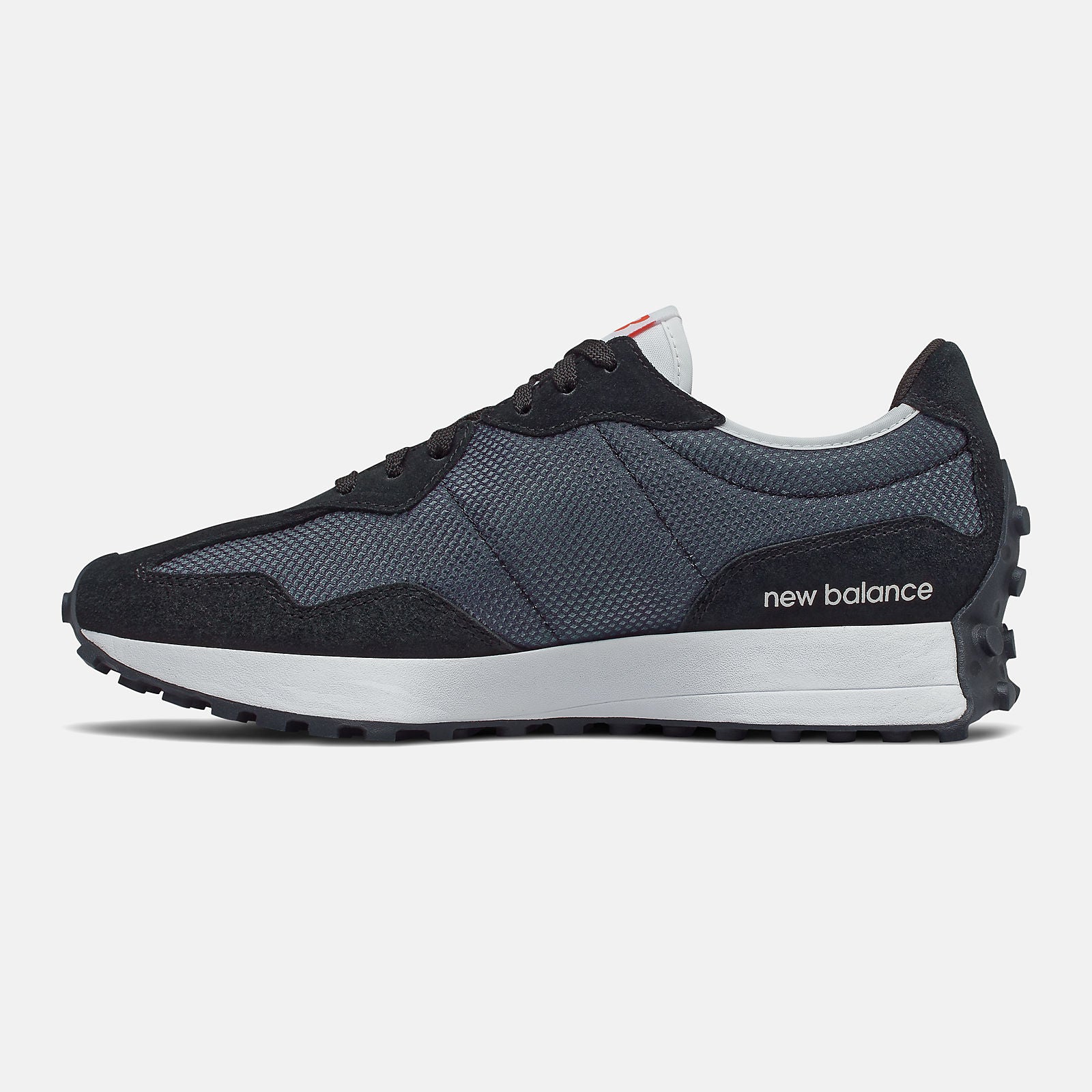 Black/NB White 327 / New Balance Men