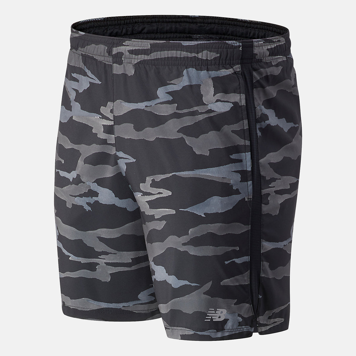 Black/Grey Printed Accelerate 7 In Short / New Balance Men