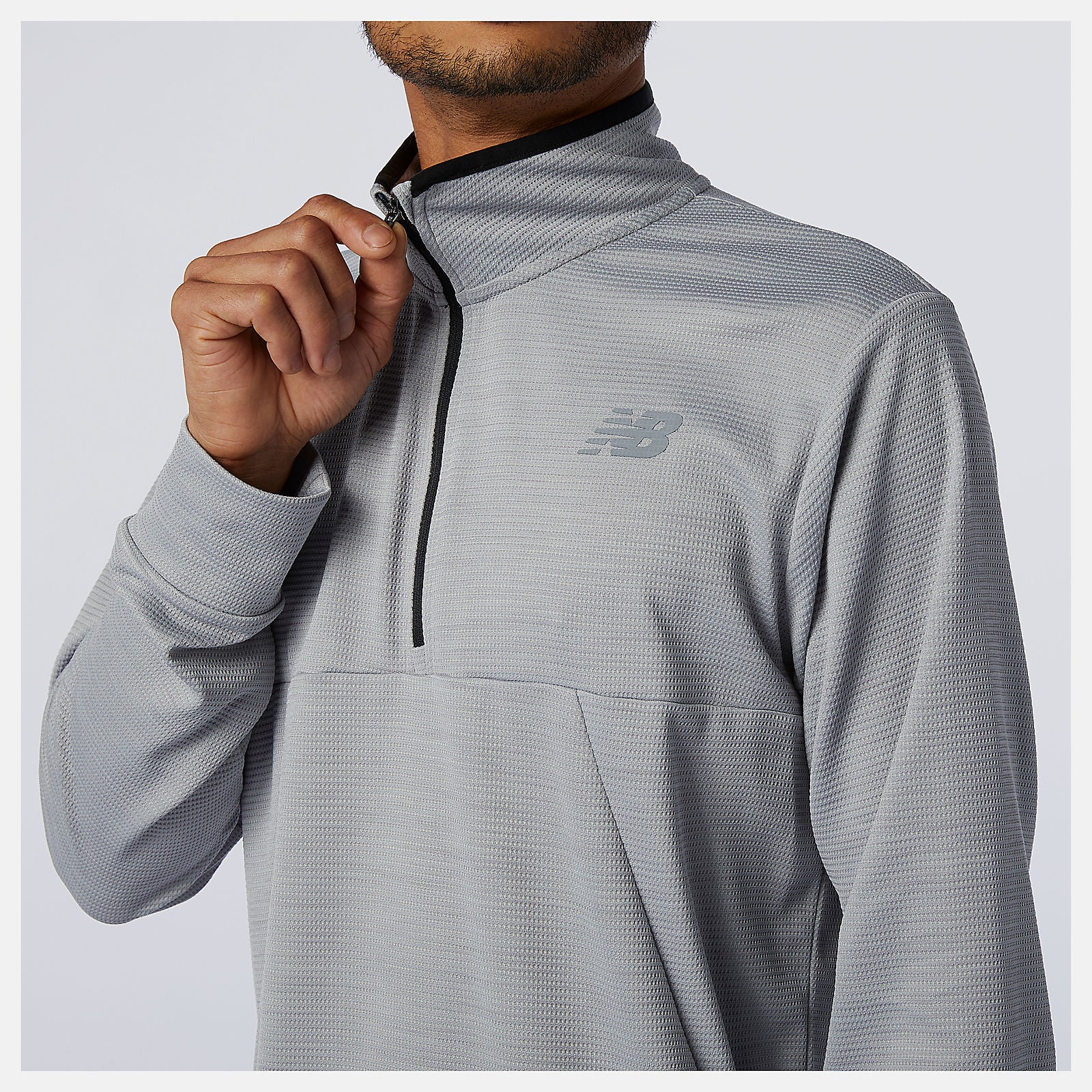 Athletic Grey Tenacity Quarter Zip / New Balance Men