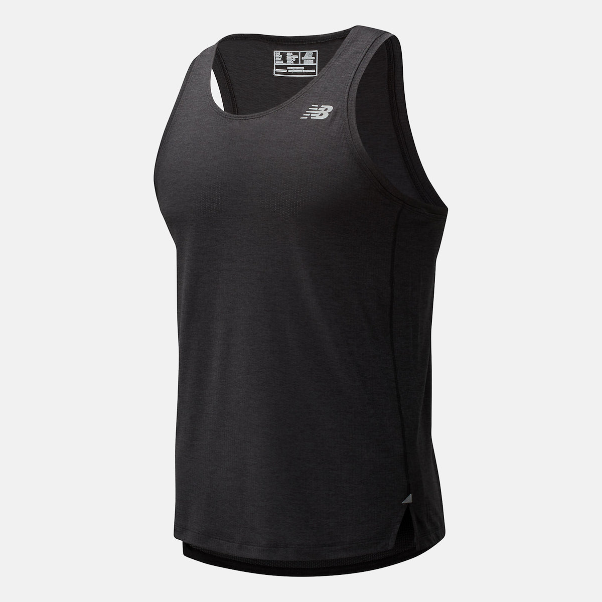 Black Heather Impact Run Singlet / New Balance Men