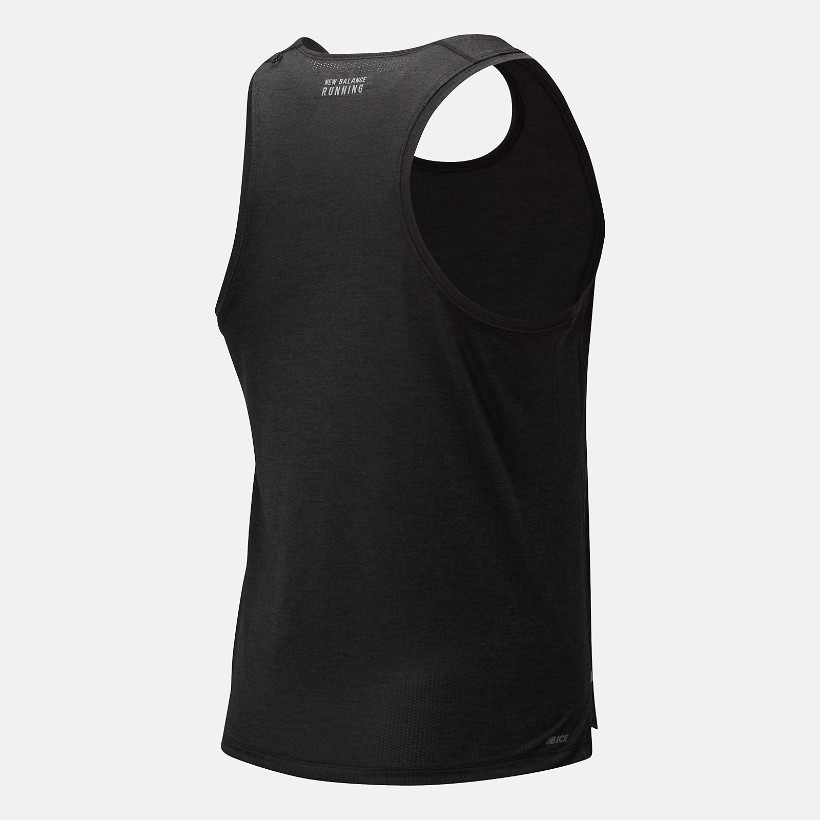 Black Heather Impact Run Singlet / New Balance Men