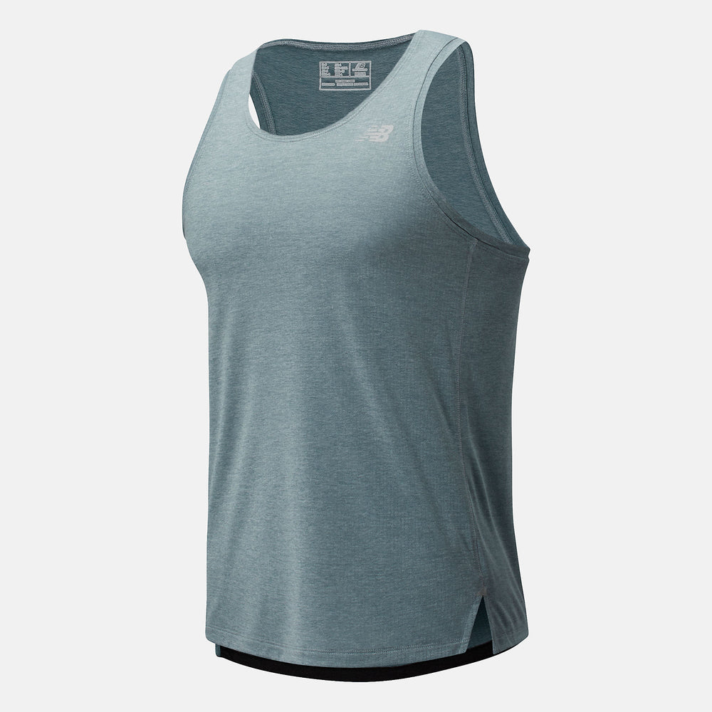 Light Slate Impact Run Singlet / New Balance Men