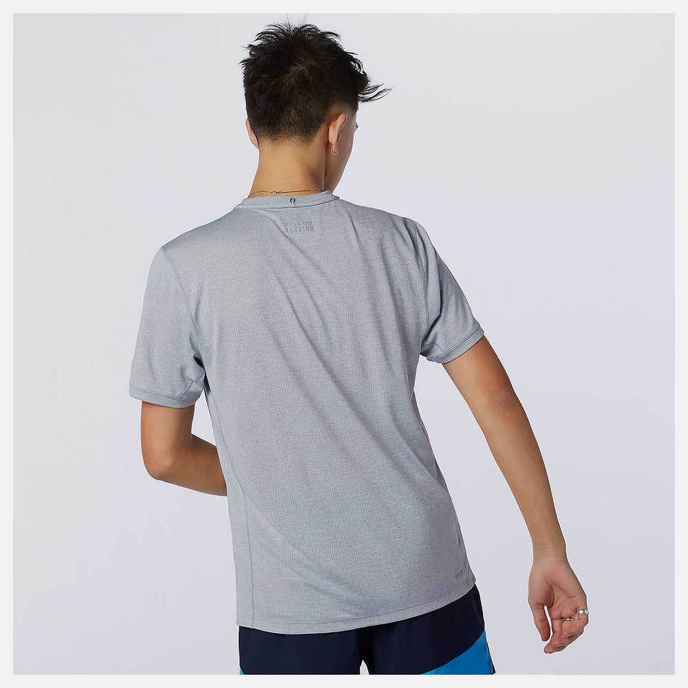 Athletic Grey Impact Run Short Sleeve / New Balance Men