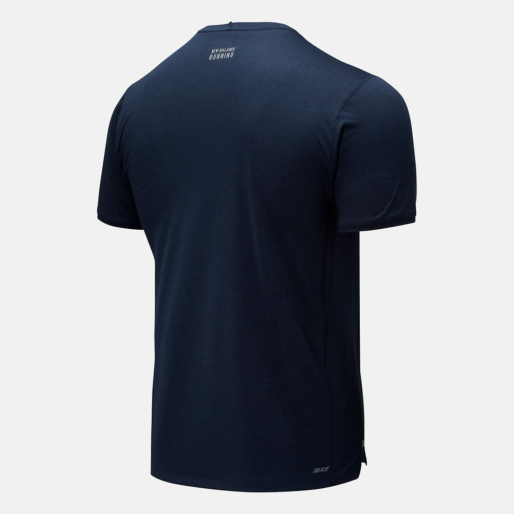 Eclipse Heather Impact Run Short Sleeve / New Balance Men