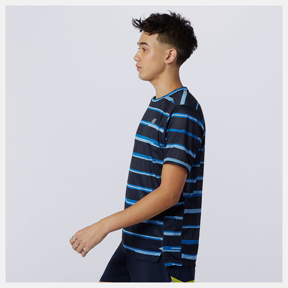 Helium Printed Impact Run Short Sleeve / New Balance Men