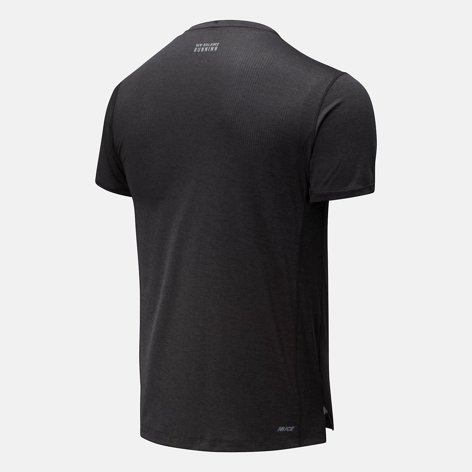 Black Heather RFL Printed Impact Run Short Sleeve / New Balance Men