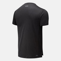 Black Heather RFL Printed Impact Run Short Sleeve / New Balance Men