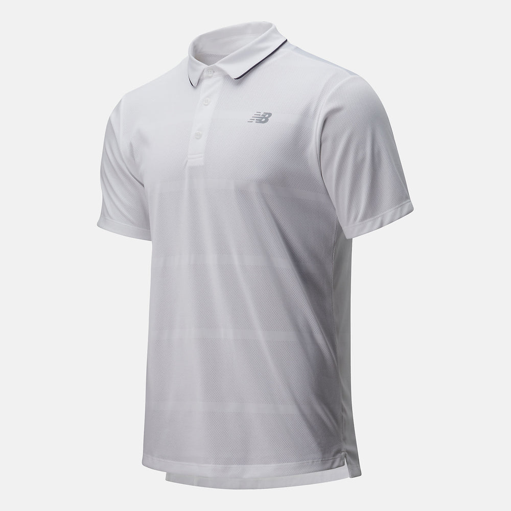 White Rally Performance Polo / New Balance Men